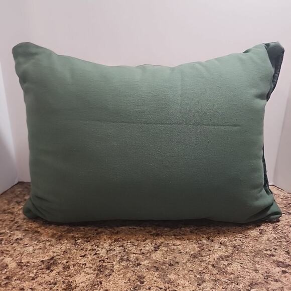 Christmas Needlepoint Decorative Throw Pillow Peace Joy Noel Cheer 16"x11" - Picture 6 of 11